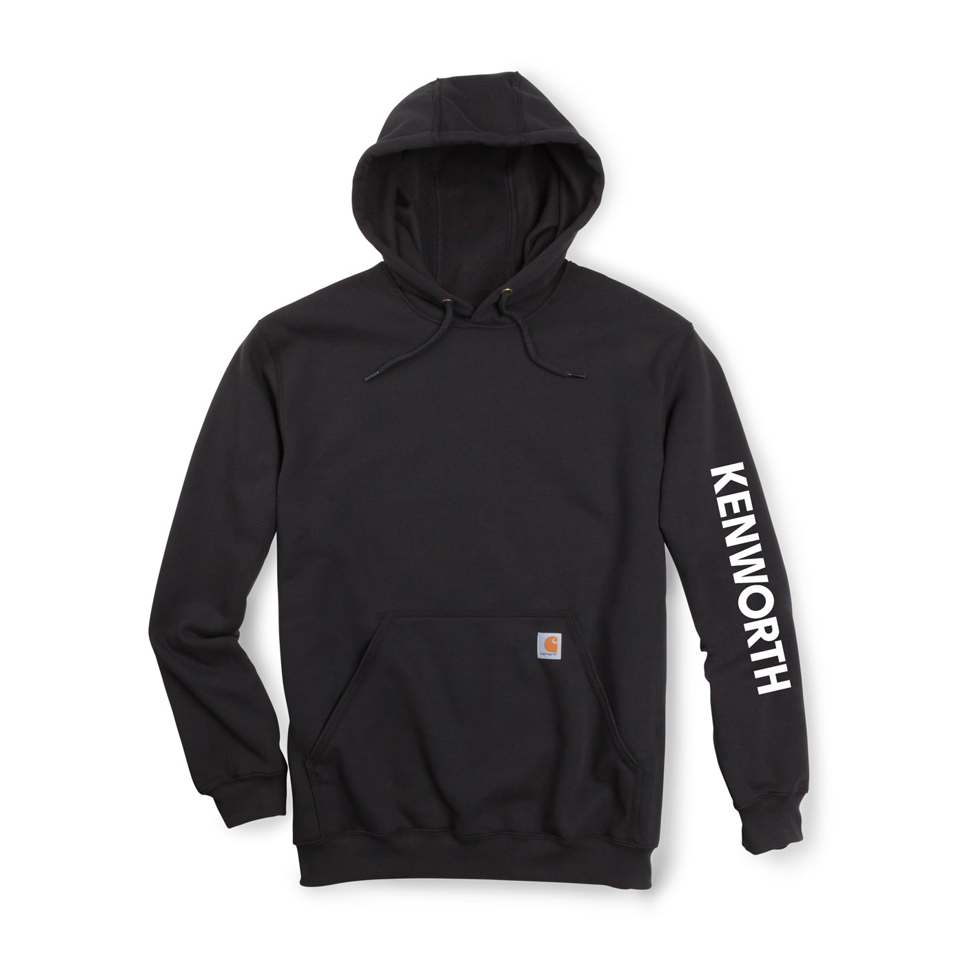 Black Carhartt® Hoodie with White Logo