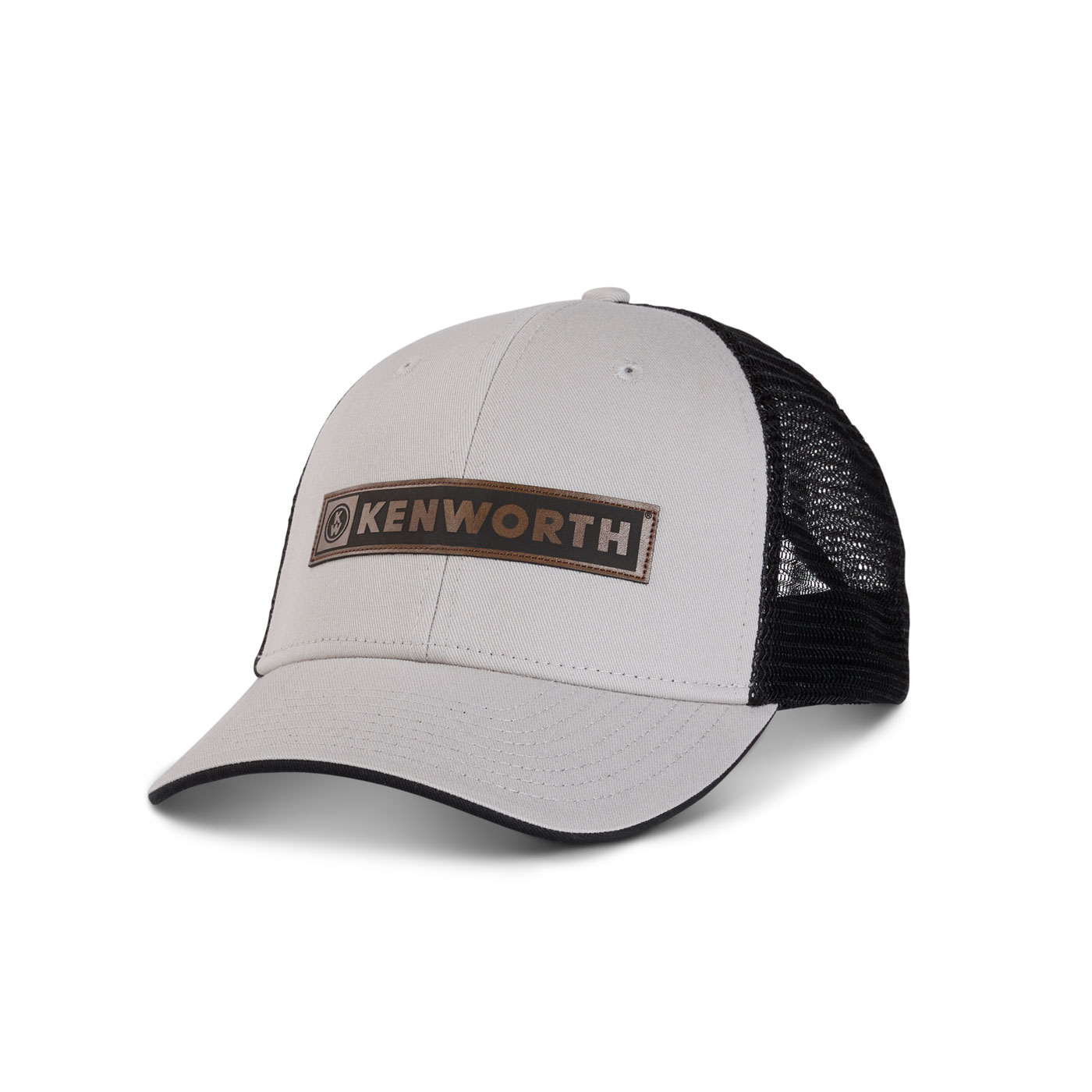 Faux Leather Bar Patch Baseball Cap