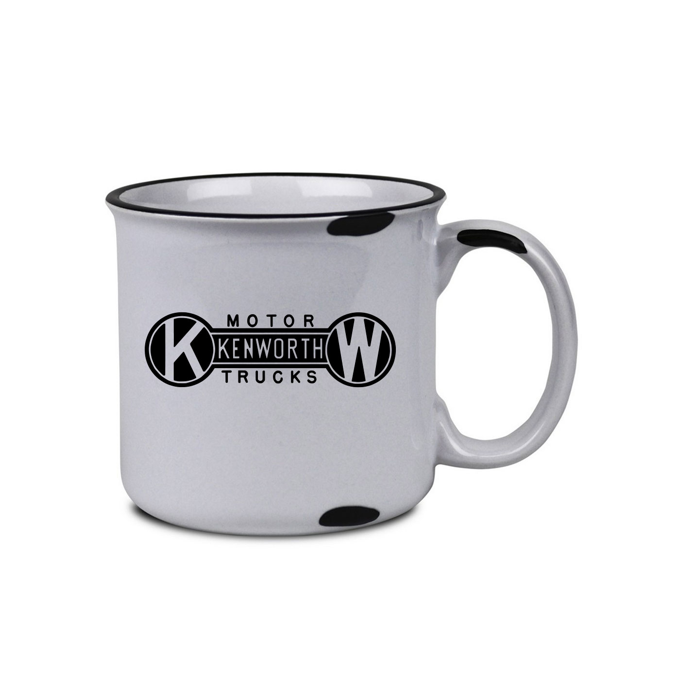 Dog Bone Distressed Camper Mug