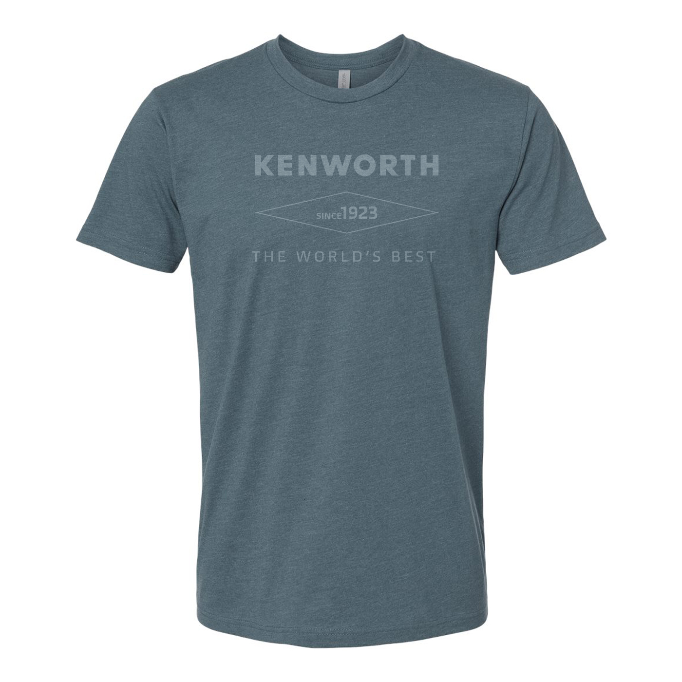 Blue Unisex Tonal Diamond Graphic Tee Image