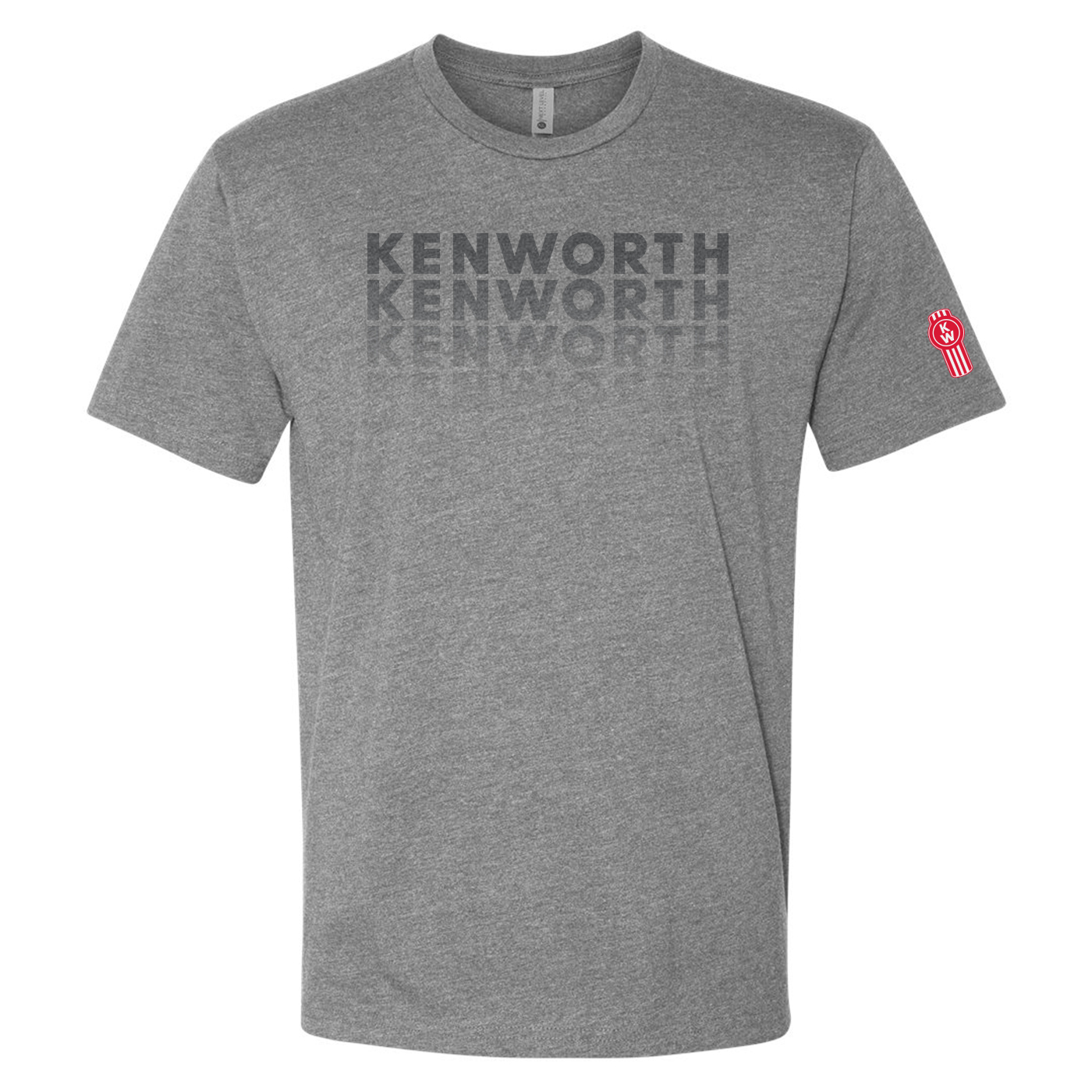 Grey Unisex Gradient Wordmark Tee Image