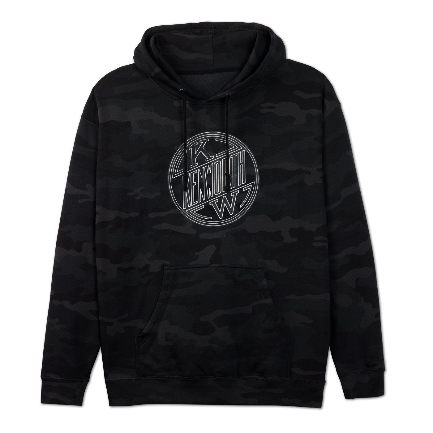 Unisex Round Logo Camo Hoodie