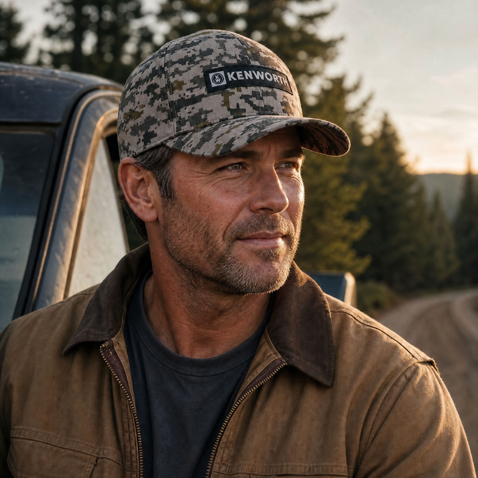 alternate Image of Kenworth Bar Logo Digi Camo Cap