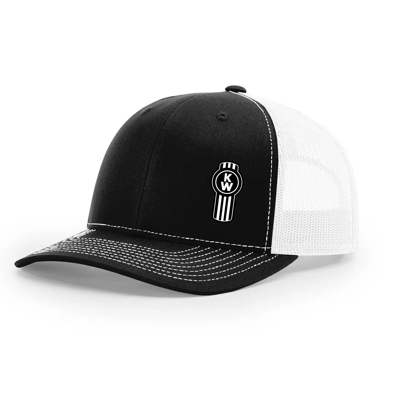 Richardson Black/White Trucker Cap
