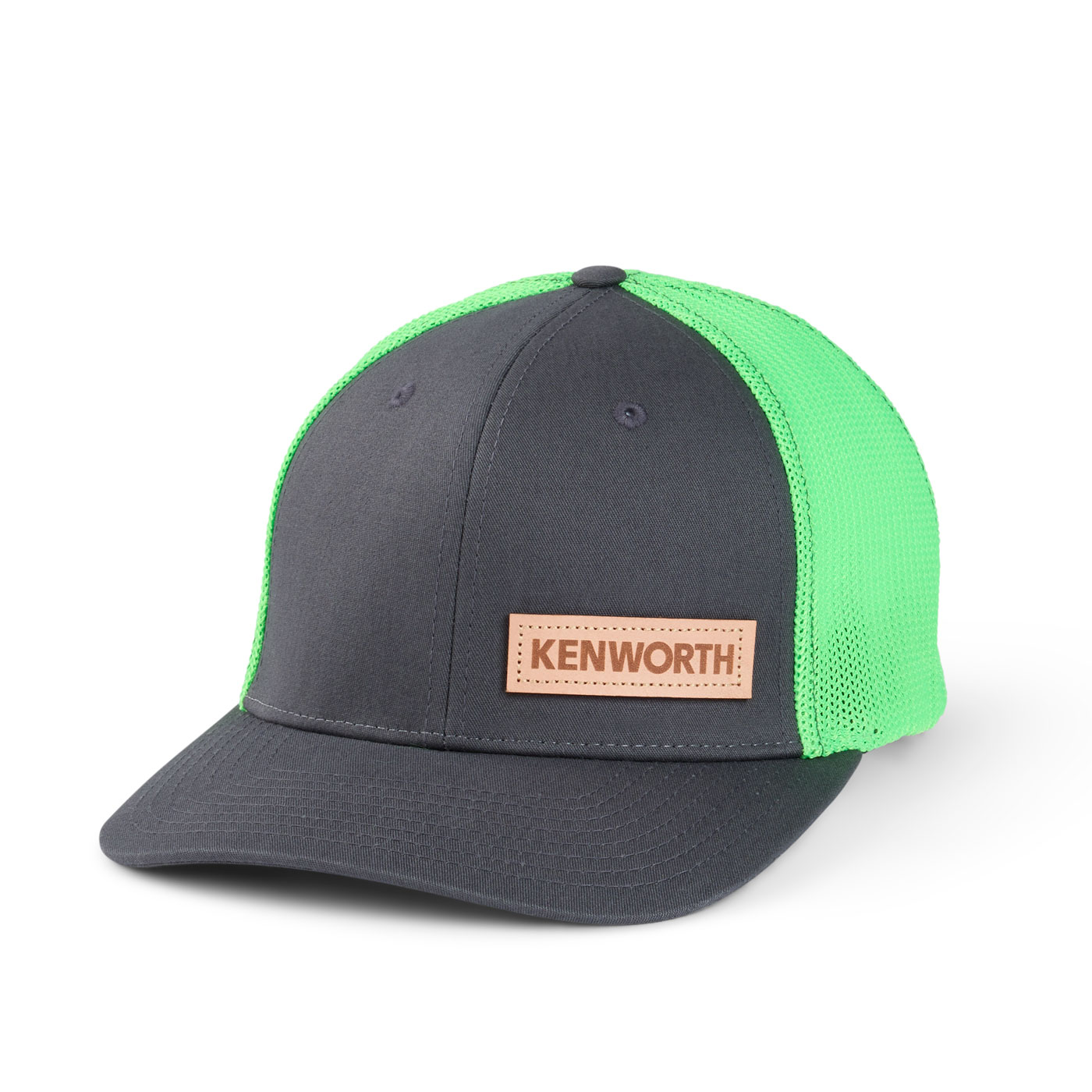 Richardson 110 Mesh Cap - Charcoal/Neon Green primary image