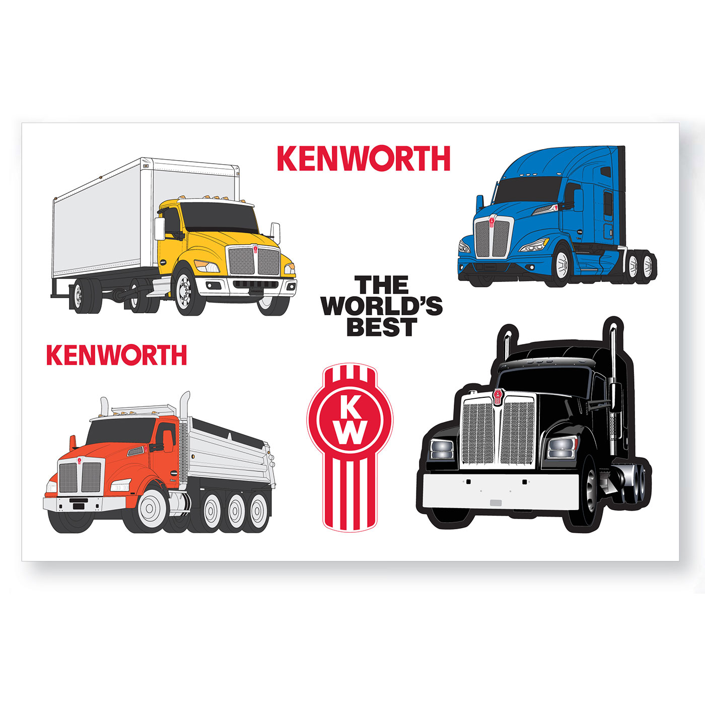 Trucks Sticker Sheet